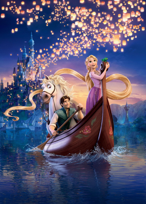 Tangled Poster Canvas Movie Film Print A0 A1 A2 A3 A4 A5 A6 Art Wall Decoration