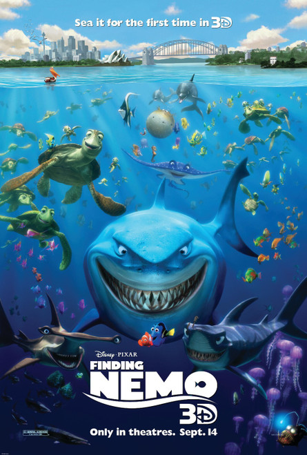 Finding Nemo (2003)_8 Movie Film Poster Canvas iconic design