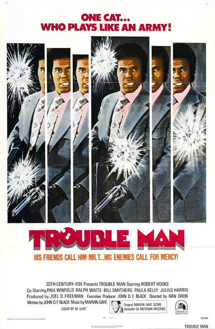 Trouble Man 01 Poster Canvas Movie Film Print A0 A1 A2 A3 A4 A5 A6 Art Wall Deco