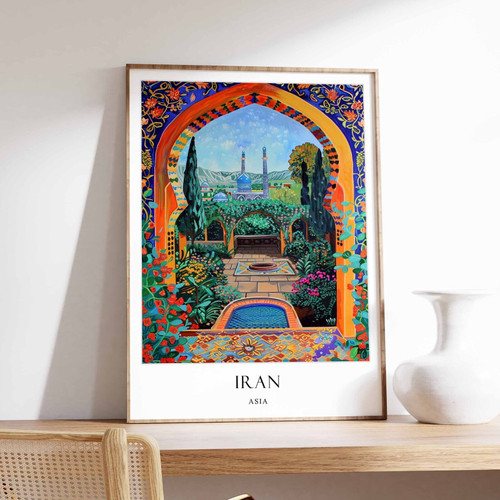 2_Iran Poster, Islamic Decor, Islamic Art, Middle Eastern Art, Iran Gift, Iran T
