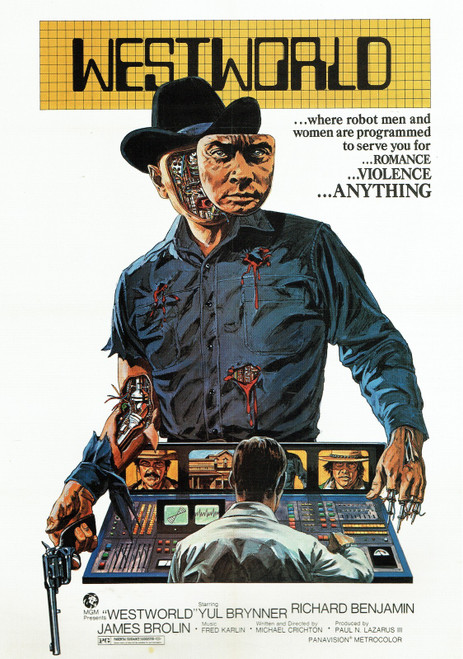 Westworld- Us- 1973 Poster Canvas Movie Film Print A0 A1 A2 A3 A4 A5 A6 Art Wall