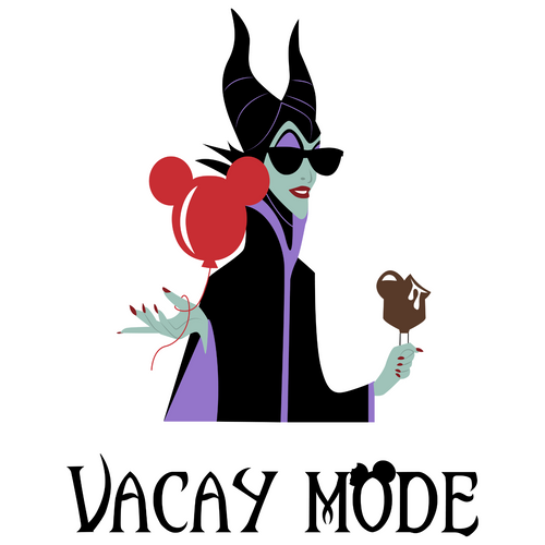 Maleficent Vacay Mode 3 Poster Canvas Movie Film Print A0 A1 A2 A3 A4 A5 A6 Art