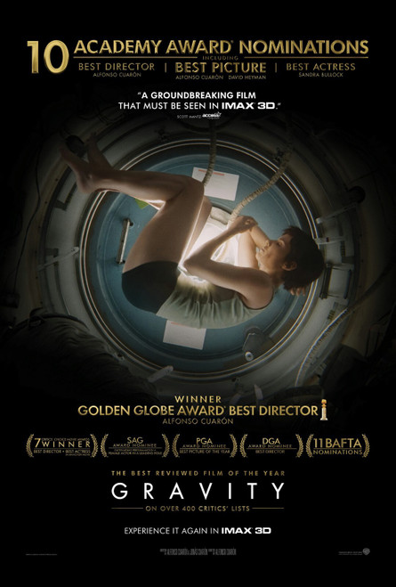Gravity (2013)_7 Movie Film Poster Canvas iconic design