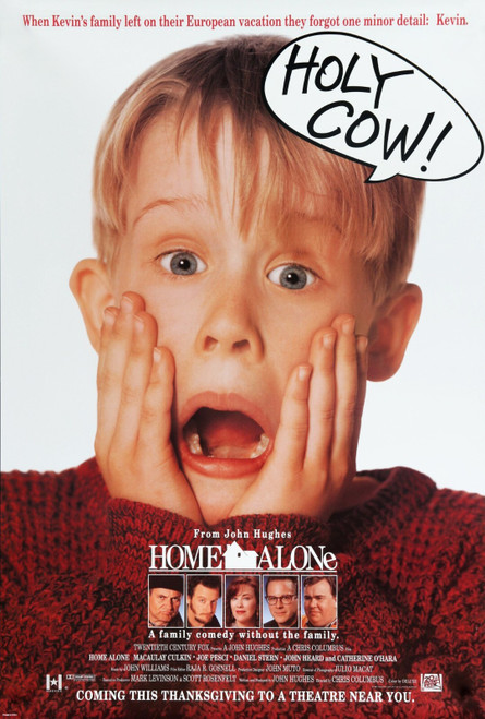 Home Alone (1990)_1 Movie Film Poster Canvas iconic design