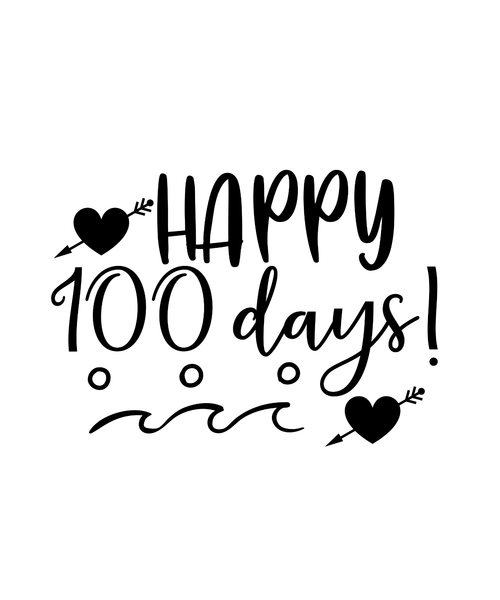 Happy 100 Days!-01 (2) Poster Canvas Movie Film Print A0 A1 A2 A3 A4 A5 A6 Art W