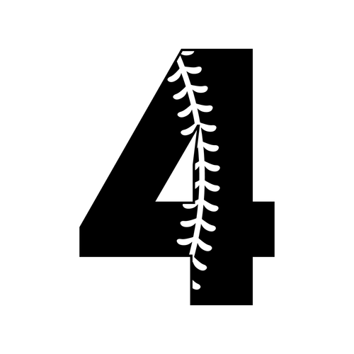 Baseball-Numbers-with-Stitches_14 Poster Made to Order Canvas Print A0 A1 A2 A3