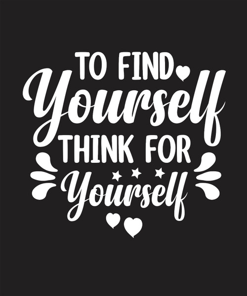 to find yourself think for yourself Poster Canvas Movie Film Print A0 A1 A2 A3 A