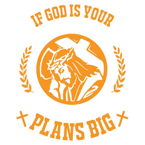 If God is your partner, make your plans BIG-01 Poster Canvas Movie Film Print A0