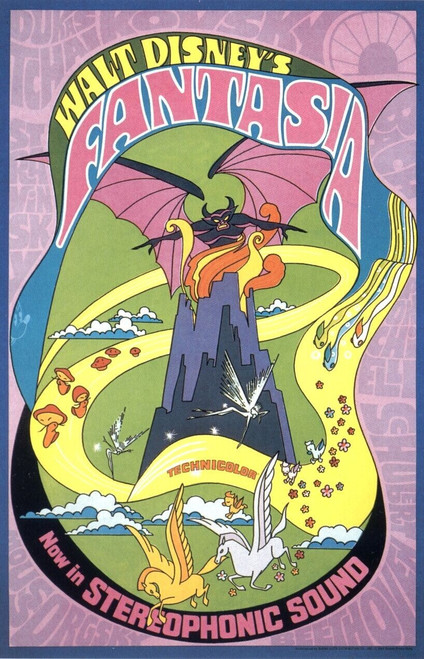 Fantasia (1940)_3 Movie Film Poster Canvas iconic design