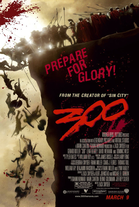 300 (2007)_10 Movie Film Poster Canvas iconic design