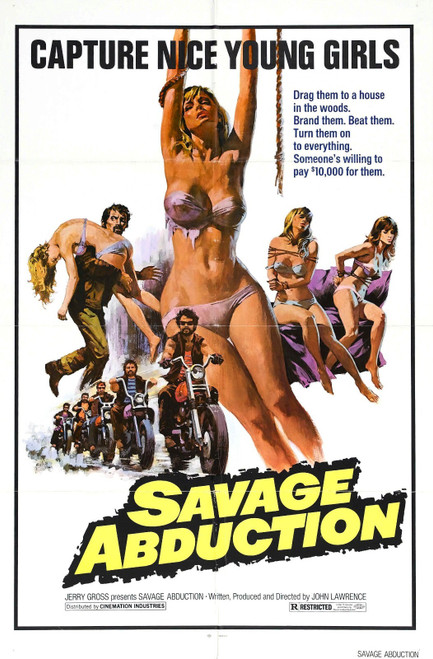 Savage Abduction 01 Poster Canvas Movie Film Print A0 A1 A2 A3 A4 A5 A6 Art Wall