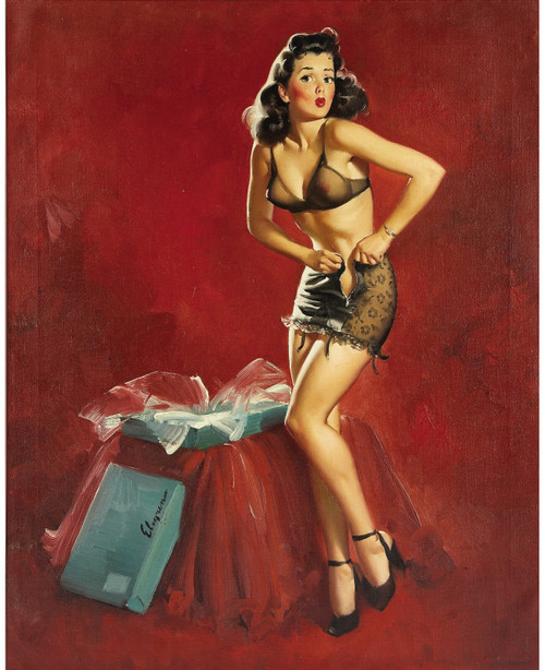 Pinup Girl - I Must Be Going To Wa Poster Canvas Picture Art Movie Car Game Film