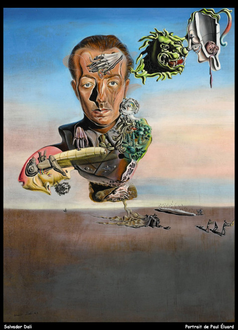 salvador-dali--portrait-de-paul-luard_13206553253_o(1) Poster Canvas Movie Film