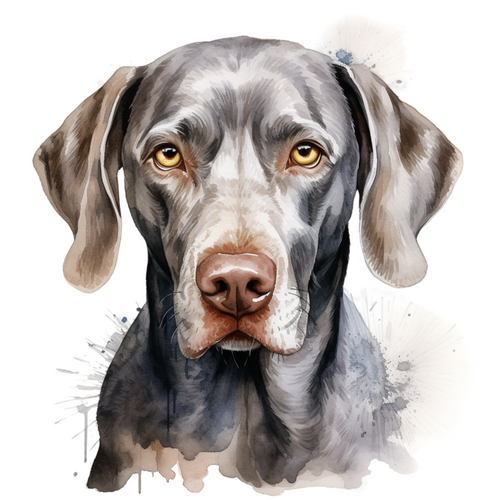 Weimaraner (3) Poster Canvas Movie Film Print A0 A1 A2 A3 A4 A5 A6 Art Wall Deco