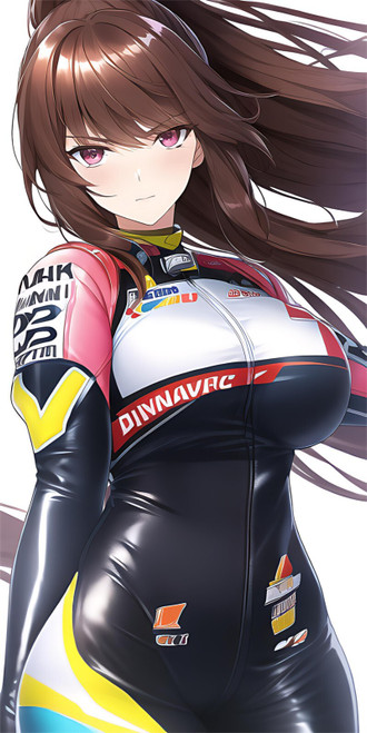 MotorGP Racer Bodysuit Anime E Girl Poster Canvas Movie Film Print A0 A1 A2 A3 A