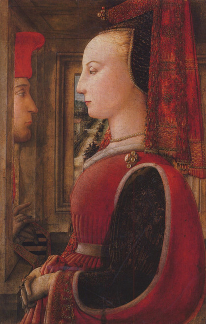 Lippi_Filippino_Two_figures Art Gallery Poster Canvas Print Wall Decoration A0 A