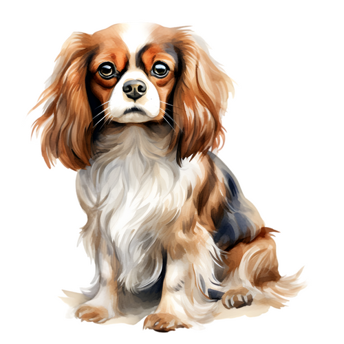 English Toy Spaniel (2) Poster Canvas Print Art Painting Decor Reprint wall A0 A