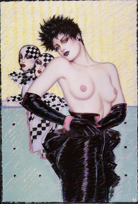 vintage art - cheesecake collection 3 - ma olivia - untouchables Poster Canvas M