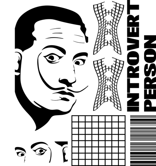 Introvert Person Poster Canvas Movie Film Print A0 A1 A2 A3 A4 A5 A6 Art Wall De