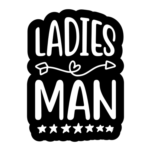 Ladies Man Sticker Design-01 Poster Canvas Movie Film Print A0 A1 A2 A3 A4 A5 A6