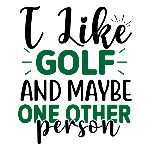 I like golf and maybe one other person-01 Poster Canvas Movie Film Print A0 A1 A