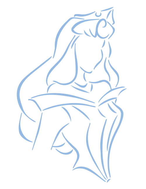 Sleeping Beauty Blue Poster Canvas Movie Film Print A0 A1 A2 A3 A4 A5 A6 Art Wal