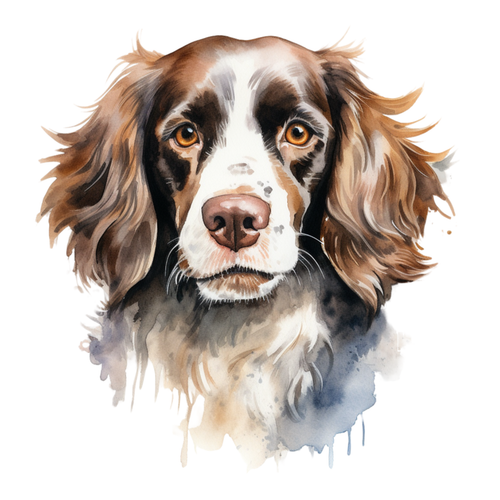 Pont Audemer Spaniel (3) Poster Canvas Movie Film Print A0 A1 A2 A3 A4 A5 A6 Art