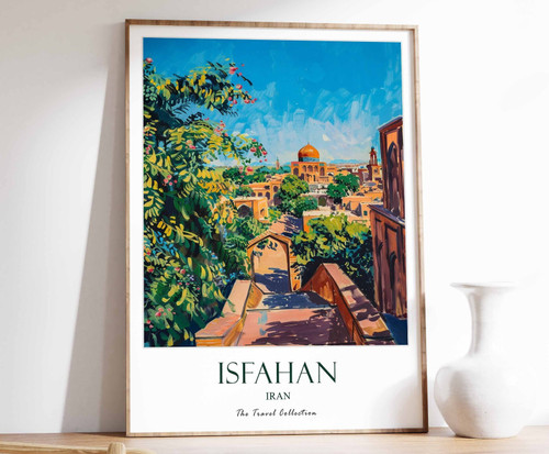 6_Isfahan Print, Isfahan Travel Poster, Middle East Travel Print, Islamic Decor,
