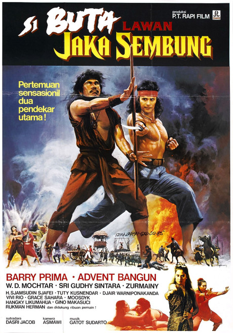 Warrior And Blind Swordsman 01 Poster Canvas Movie Film Print A0 A1 A2 A3 A4 A5