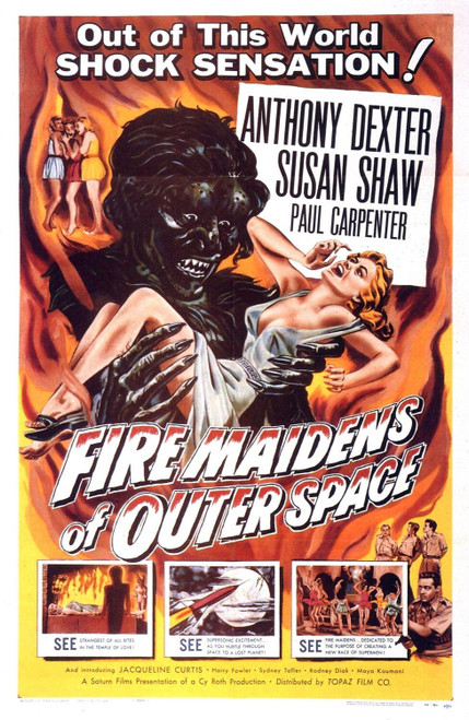 Fire Maidens of Outer Space (1956)_0 Movie Film Poster Canvas iconic design