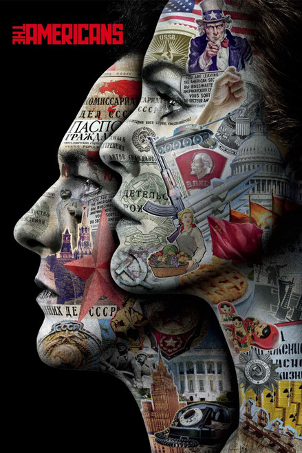 The Americans 2 Poster Canvas Movie Film Print A0 A1 A2 A3 A4 A5 A6 Art Wall De