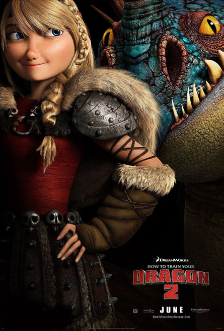 How to Train Your Dragon 2 (2014)_2 Movie Film Poster Canvas iconic design
