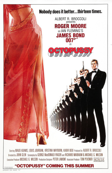 Octopussy4 Poster Canvas Movie Film Print A0 A1 A2 A3 A4 A5 A6 Art Wall Decorati