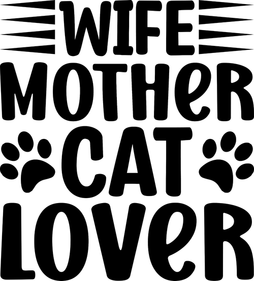 Wife Mother cat Lover (2) Poster Canvas Movie Film Print A0 A1 A2 A3 A4 A5 A6 Ar