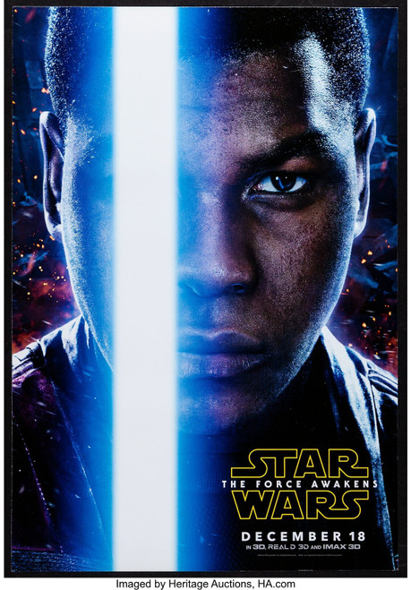 Star Wars Episode VII - The Force Awakens . A Poster Canvas Movie Film Print A0