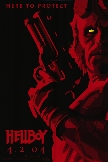 Hellboy (2004)_4 Movie Film Poster Canvas iconic design