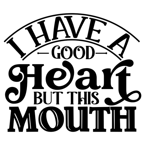 I Have A Good Heart But This Mouth 2-01 Poster Canvas Movie Film Print A0 A1 A2