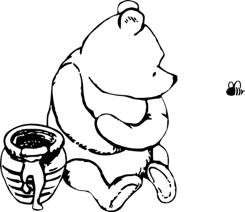 Pooh Pot3 Poster Canvas Movie Film Print A0 A1 A2 A3 A4 A5 A6 Art Wall Decoratio