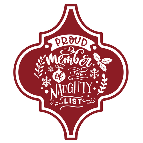 Proud Member of the Naughty List Poster Canvas Movie Film Print A0 A1 A2 A3 A4 A