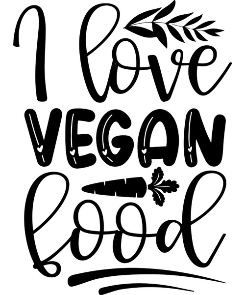 I love vegan food-01 Poster Canvas Movie Film Print A0 A1 A2 A3 A4 A5 A6 Art Wal