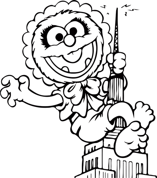 muppet-babies-bw 16 Poster Canvas Movie Film Print A0 A1 A2 A3 A4 A5 A6 Art Wall