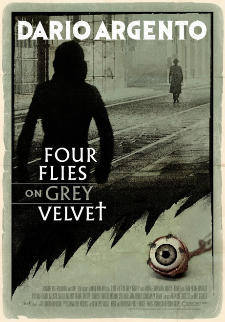 Four Flies on Grey Velvet (1972)_2 Movie Film Poster Canvas iconic design