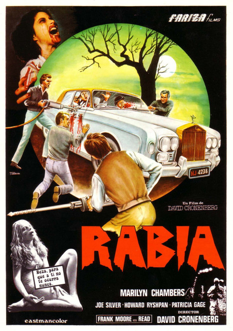 Rabid 02 Poster Canvas Movie Film Print A0 A1 A2 A3 A4 A5 A6 Art Wall Decoration