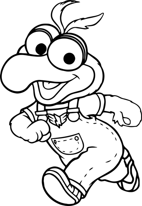 muppet-babies-bw 11 Poster Canvas Movie Film Print A0 A1 A2 A3 A4 A5 A6 Art Wall