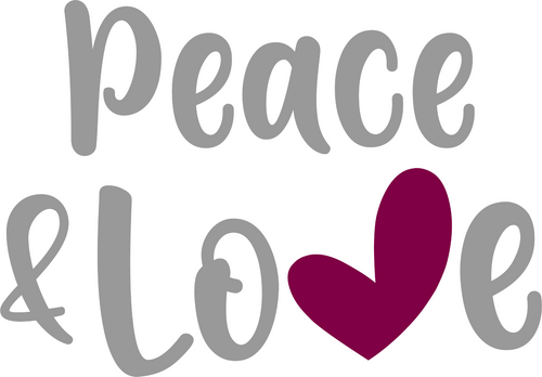 PEACE AND LOVE Poster Canvas Movie Film Print A0 A1 A2 A3 A4 A5 A6 Art Wall Deco