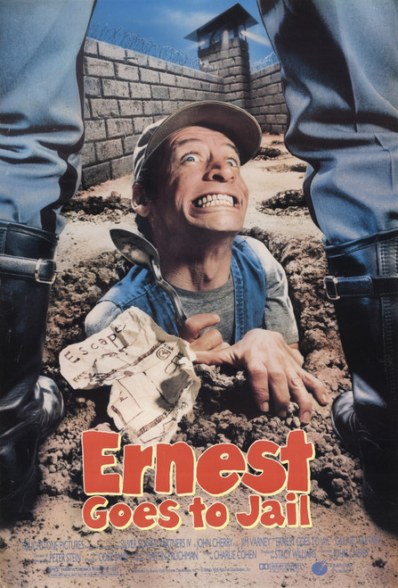 Ernest Goes to Jail (1990)_0 Movie Film Poster Canvas iconic design