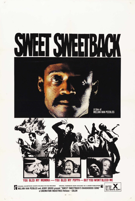 Sweet Sweetback 01 Poster Canvas Movie Film Print A0 A1 A2 A3 A4 A5 A6 Art Wall