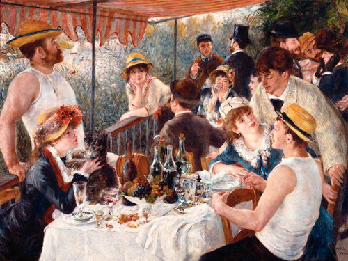 ST-ARTI001_Luncheon_of_the_Boating_Party_by_Renoir Poster Canvas Movie Film Prin