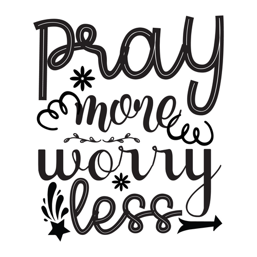 pray more worry less-01 Poster Canvas Movie Film Print A0 A1 A2 A3 A4 A5 A6 Art