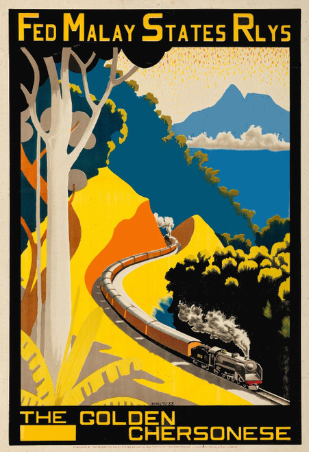 51436178171_Fed Malay States Rlys, The Golden Chersonese, 1933.-artofuniverse0